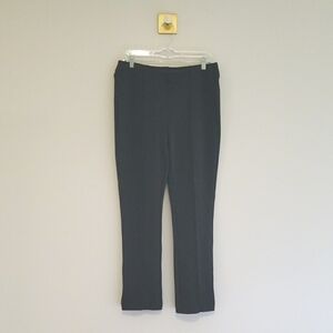 Chico's Pants Women 8 Medium (1R) Gray Stretchy Straight Leg Office Career Work